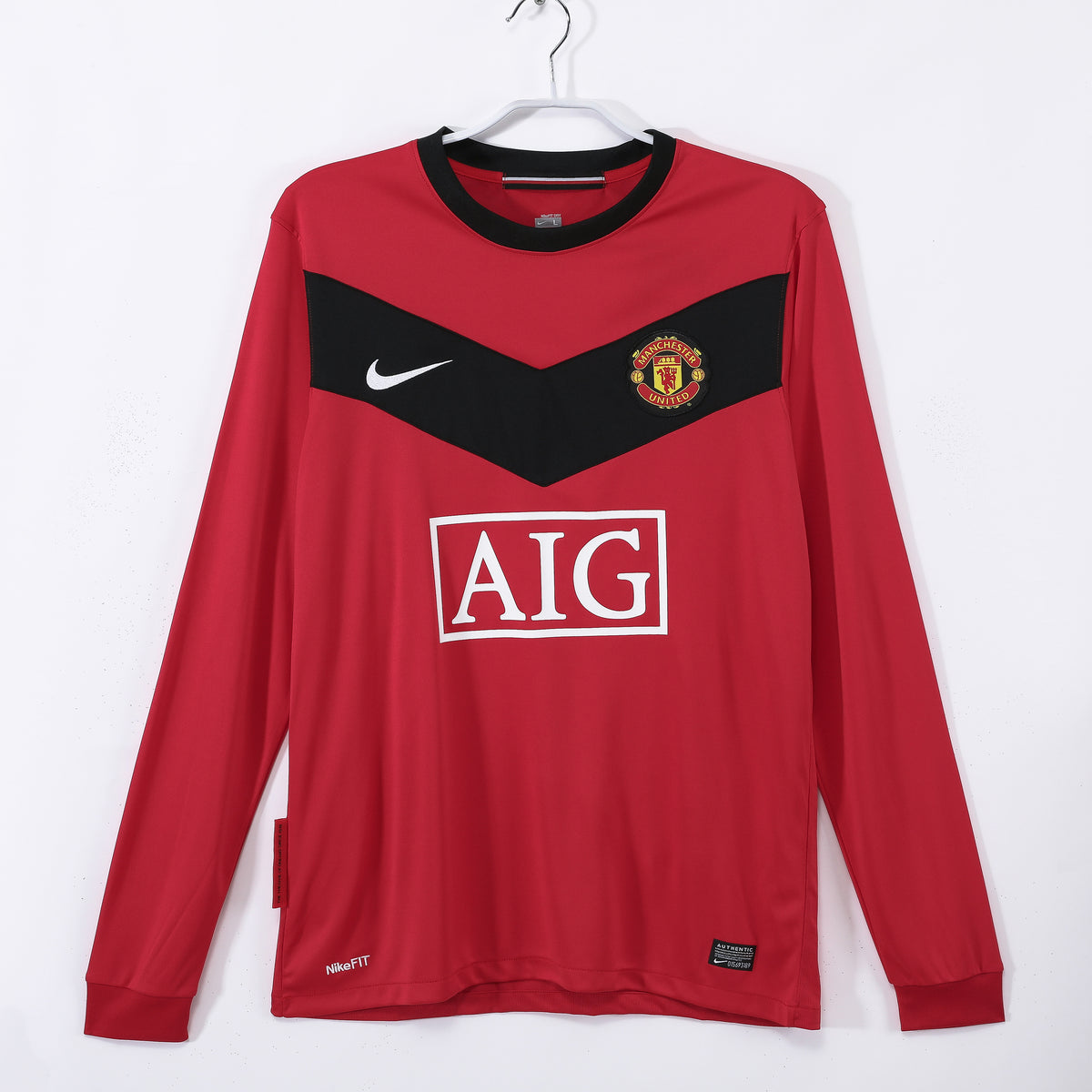 Maillot Manchester United 2010 Rouge Manches longues
