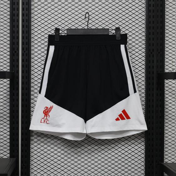Short d'entraînement Liverpool 26-27 Noir et Blanc - avant