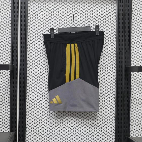 Short d'entraînement Juventus 26-27 Noir et Gris - côté gauche
