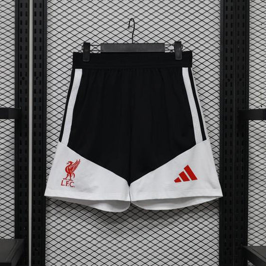 Short d'entraînement Liverpool 26-27 Noir et Blanc - avant