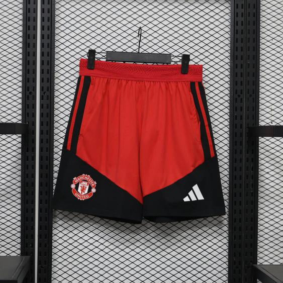 Short d'entraînement Manchester United 26-27 Rouge et Noir - avant