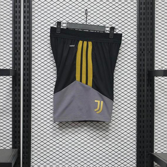 Short d'entraînement Juventus 26-27 Noir et Gris - côté droit