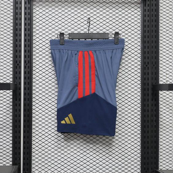 Short d'entraînement Bayern Munich 26-27 Gris et Bleu marine - côté gauche