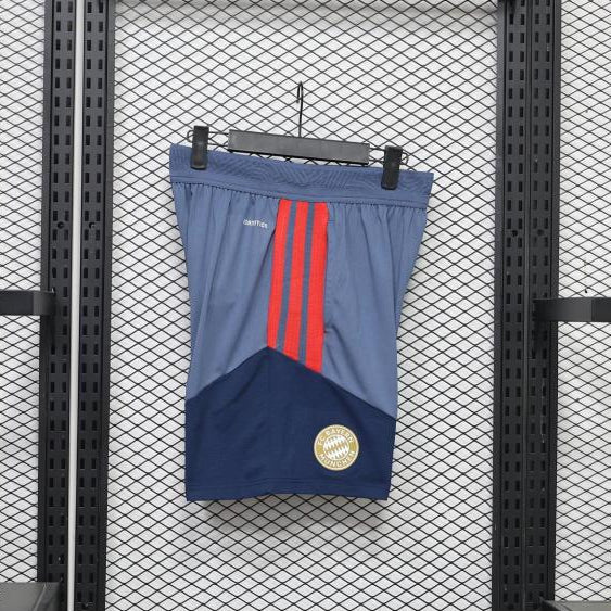 Short d'entraînement Bayern Munich 26-27 Gris et Bleu marine - côté droit