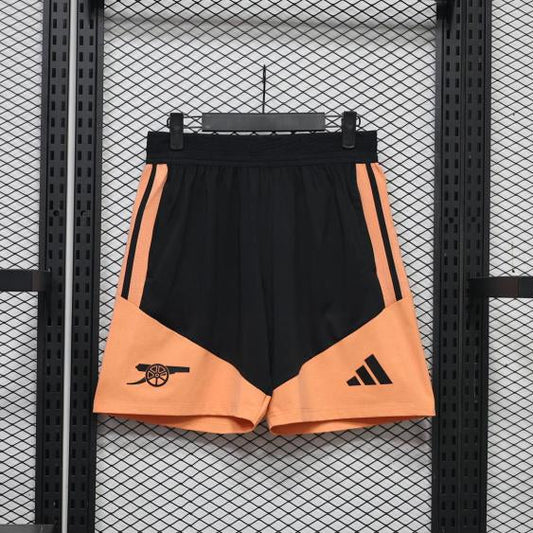 Short d'entraînement Arsenal 26-27 Noir et Orange - avant