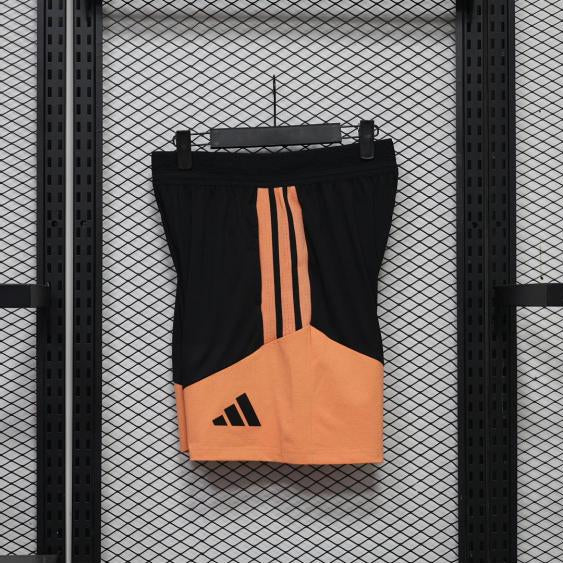 Short d'entraînement Arsenal 26-27 Noir et Orange - côté gauche